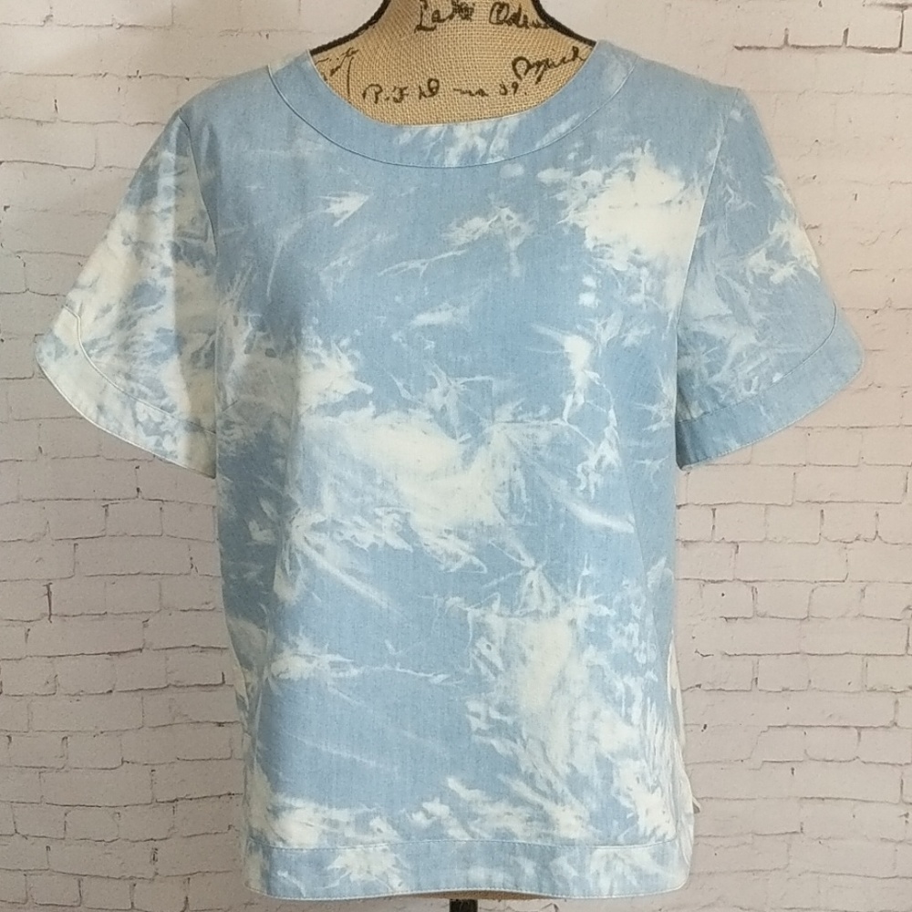 ONE CLOTHING Stone Washed Zipper Back Shirt